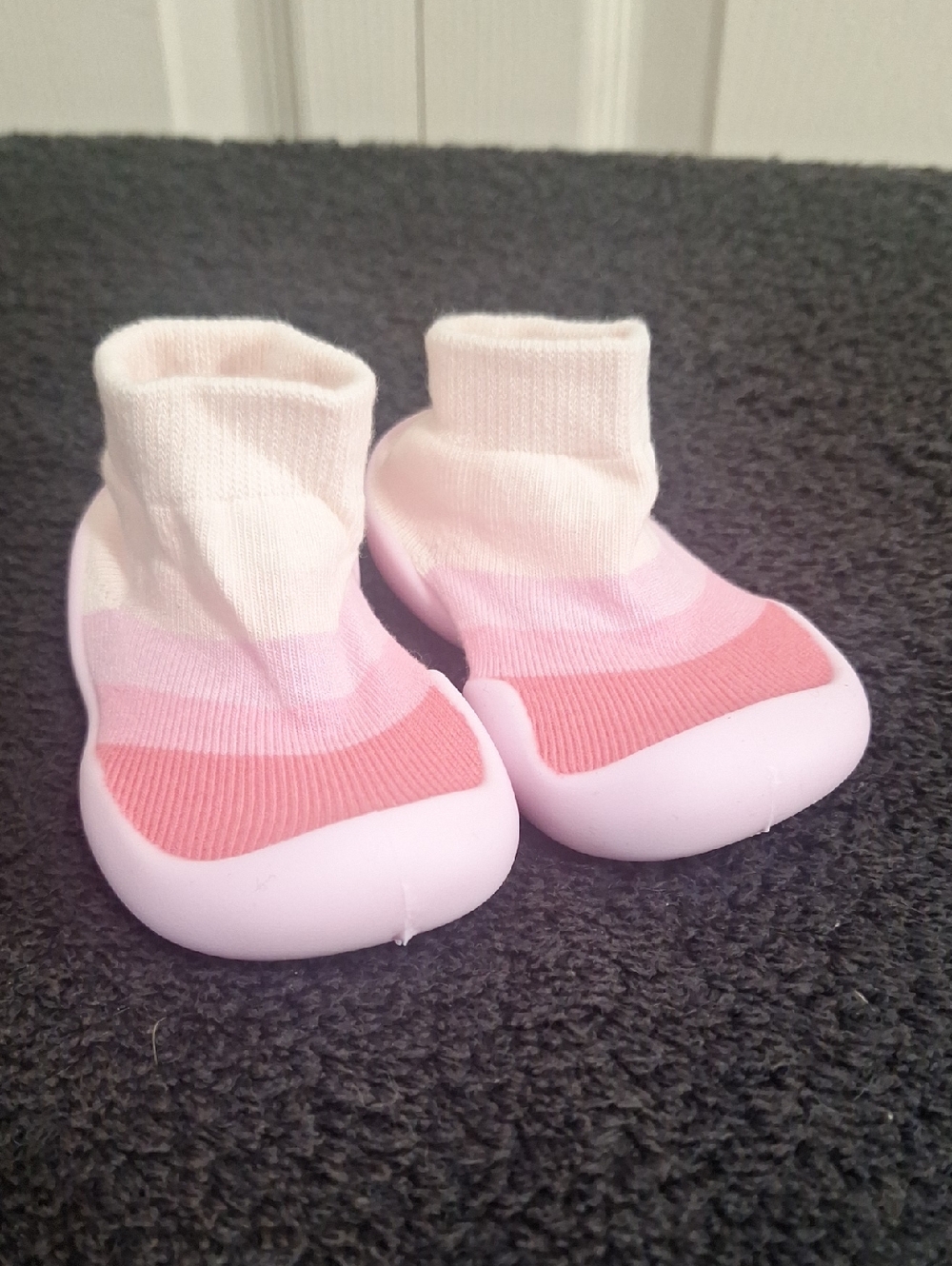 Tiny Explorings Sock Shoes - Pink - 18/19 (0-6 Months)